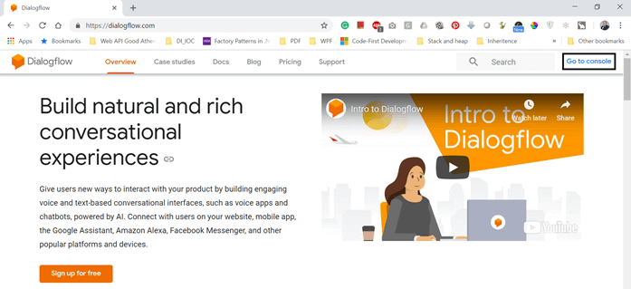 Chatbot Using Microsoft's Bot Framework And Dialog Flow API